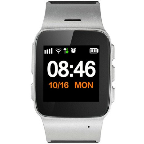 Ceas GPS Copii si Seniori iUni U100 Plus, Telefon incorporat, Display Color, Wi-fi, Buton SOS, Silve